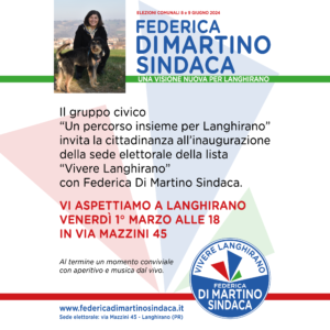 Locandina Inaugurazione sede elettorale