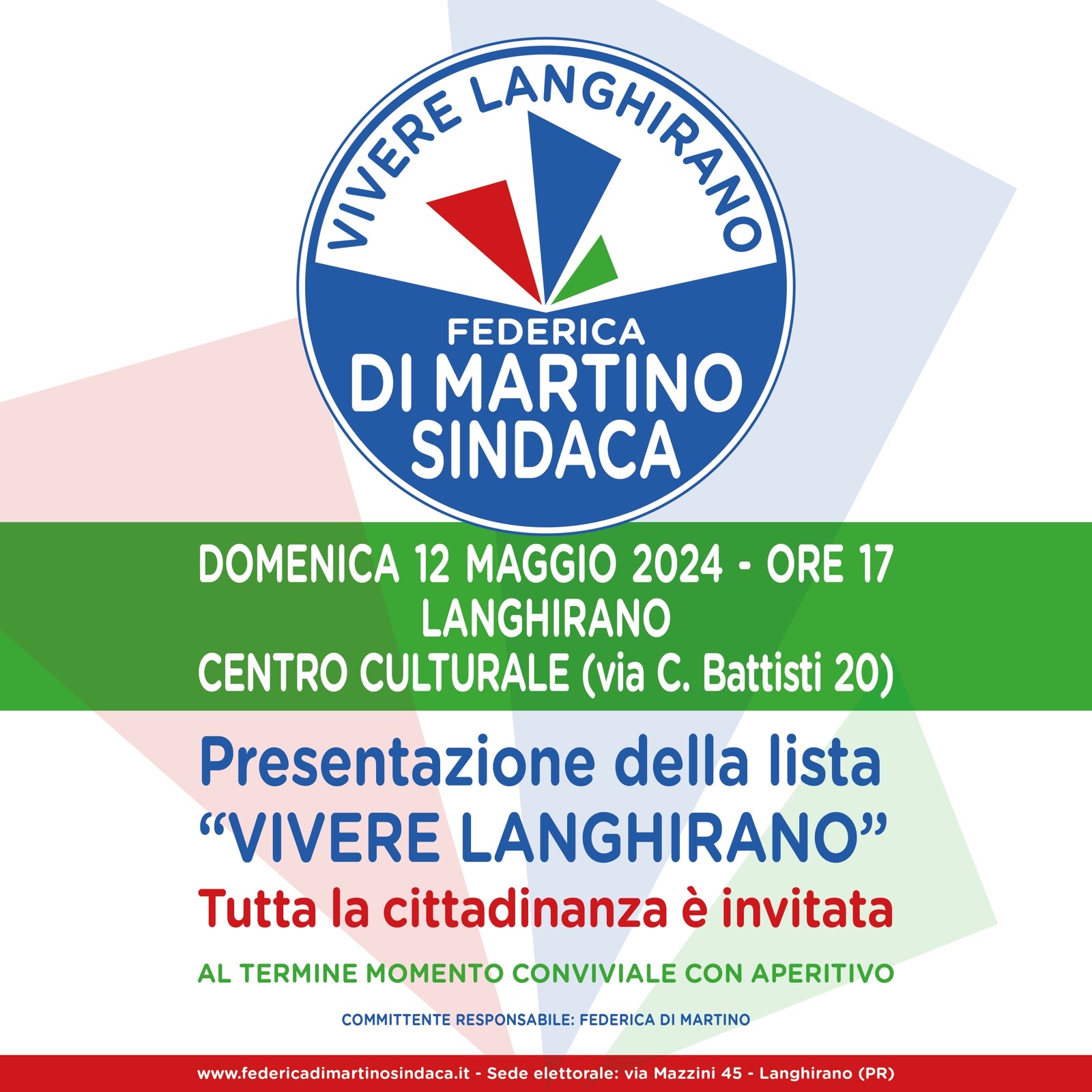 12 maggio presentazione lista